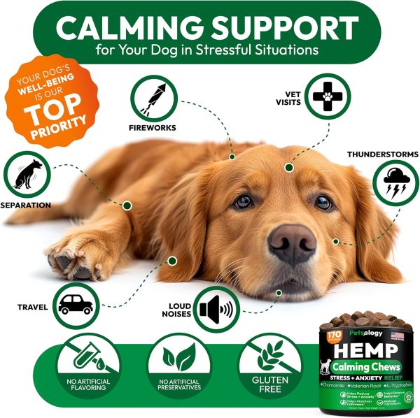 Petsology Dog Calming Chews Hemp Oil Relaxation-3