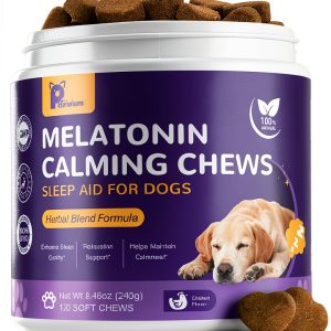 Petrivium Melatonin Chews for Dogs Sleep Aid-0