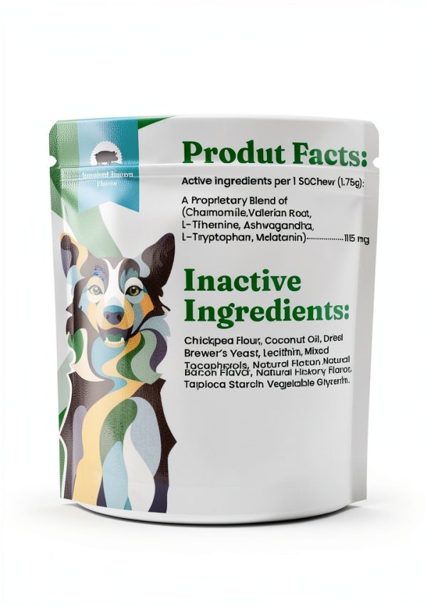 Solid Gold Pet Calming Dog Treats Smoked Bacon 60 Count-5