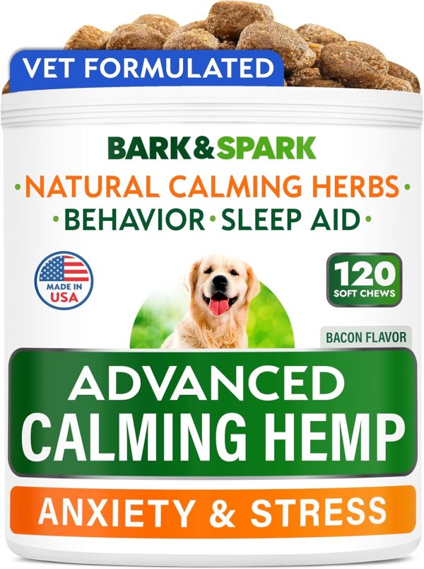 Dog Calming Chews Bark&Spark Natural Hemp Treats-0