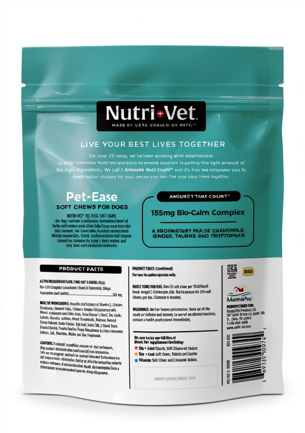 Nutri-Vet Pet-Ease Calming Chews Dog Anxiety Relief-7