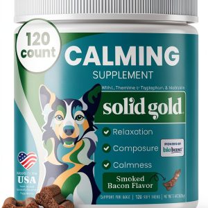 Solid Gold Pet Calming Dog Treats Smoked Bacon 60 Count-0