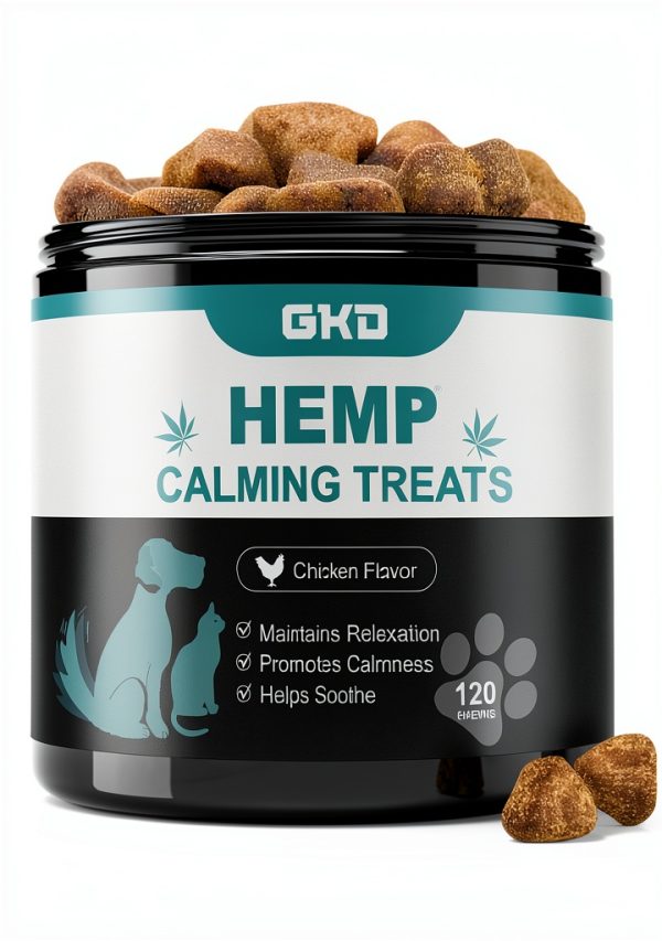 GKD Calming Hemp Chews Dog Anxiety Relief Natural-0