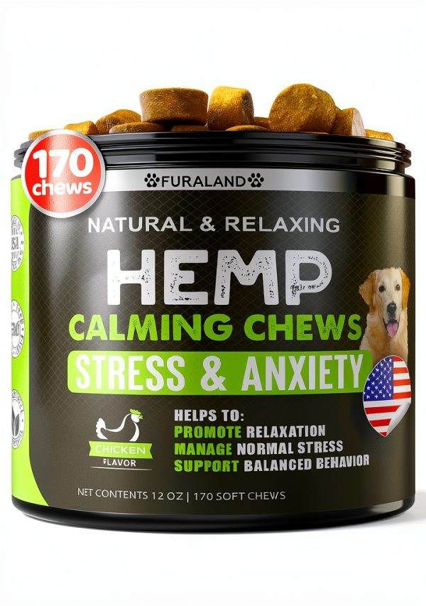 FURALAND Dog Calming Treats Reduce Anxiety Joint Relief-0