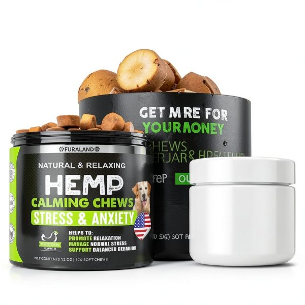 FURALAND Dog Calming Treats Reduce Anxiety Joint Relief-4
