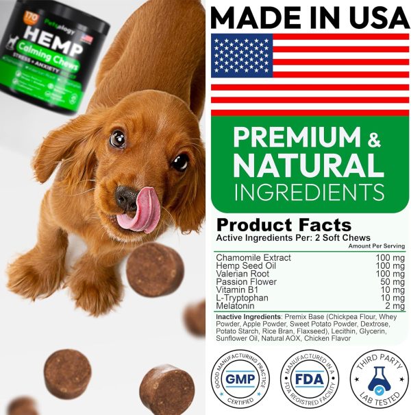 Petsology Dog Calming Chews Hemp Oil Relaxation-5