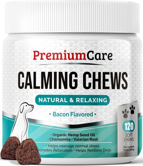 Calming Dog Chews PremiumCare Bacon Flavor Treats-0
