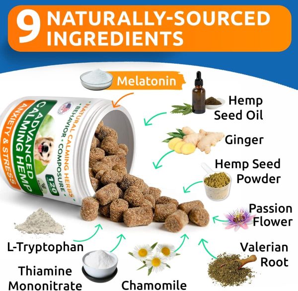 Dog Calming Chews Bark&Spark Natural Hemp Treats-2