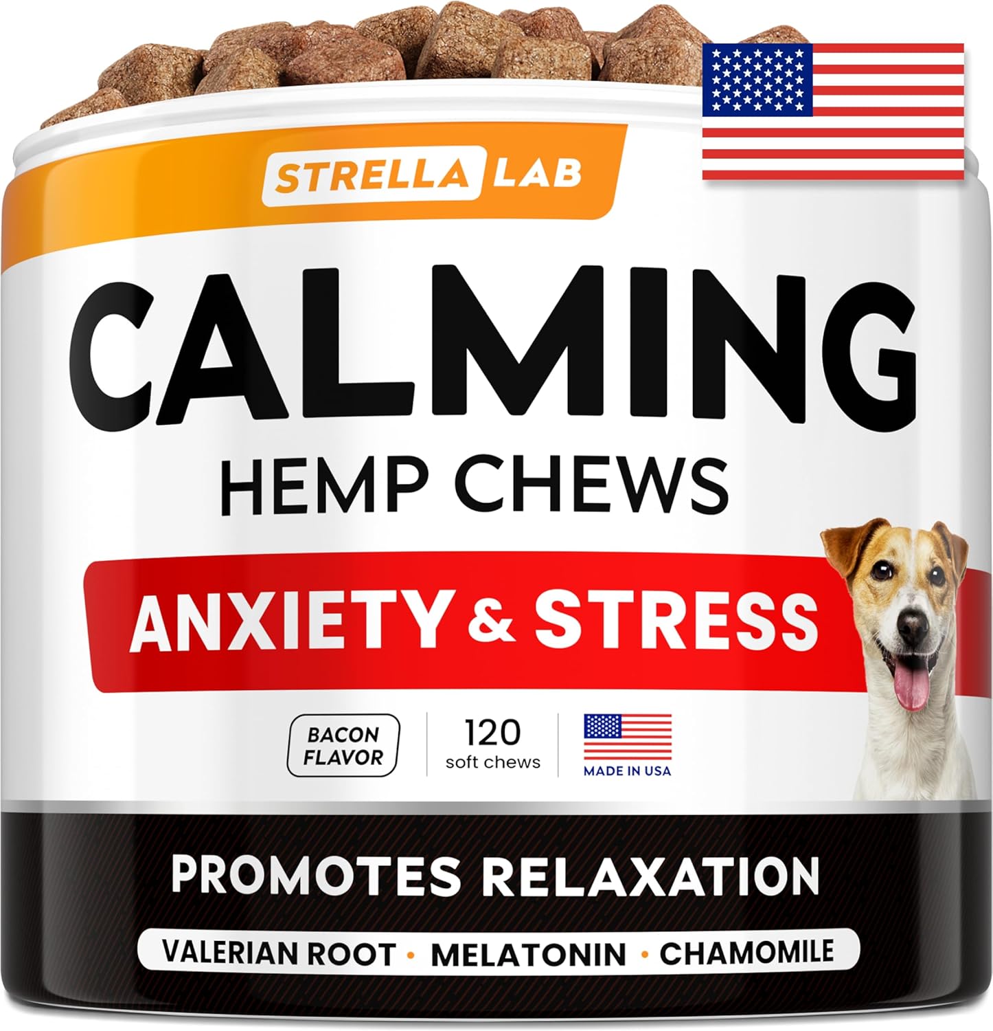 'Hemp calming chews for dogs'