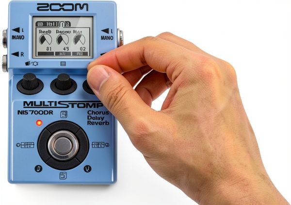 Zoom ZMS70CDR Guitar Multi-Effects Processor with LCD USB and Battery-1