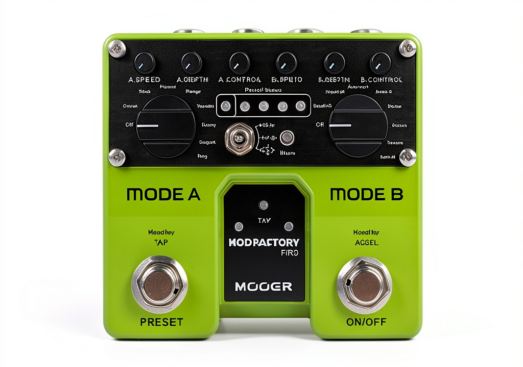 Installing MTWIN Multieffects Processor USB Guitar Pedal 99 on a wooden desk