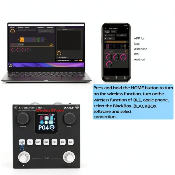 M-VAVE Guitar Multi Effects Pedal Blackbox-4