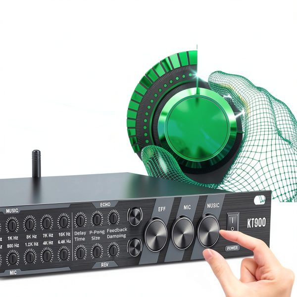 Jcanol KT900 Metal Digital Reverb Processor-4