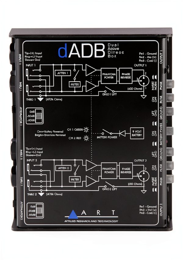 Active Direct Box DADB 2-Channel Metal Design-2