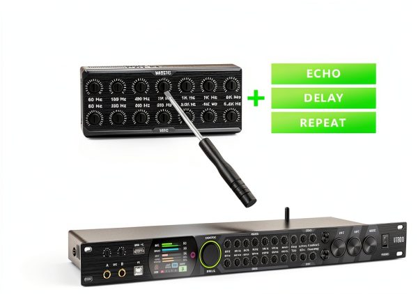 Jcanol KT900 Metal Digital Reverb Processor-7