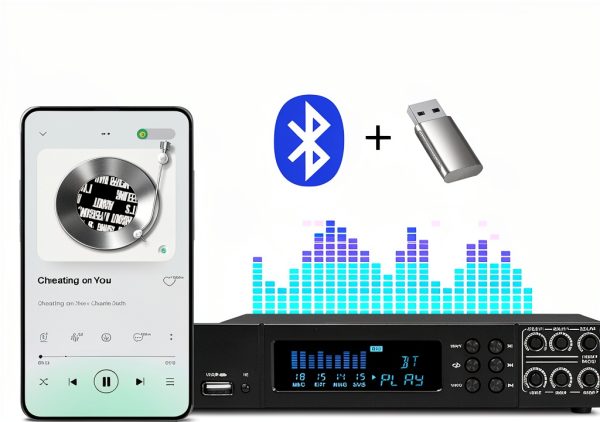JCANOL Metal KTV Reverb Processor LCD Display-3