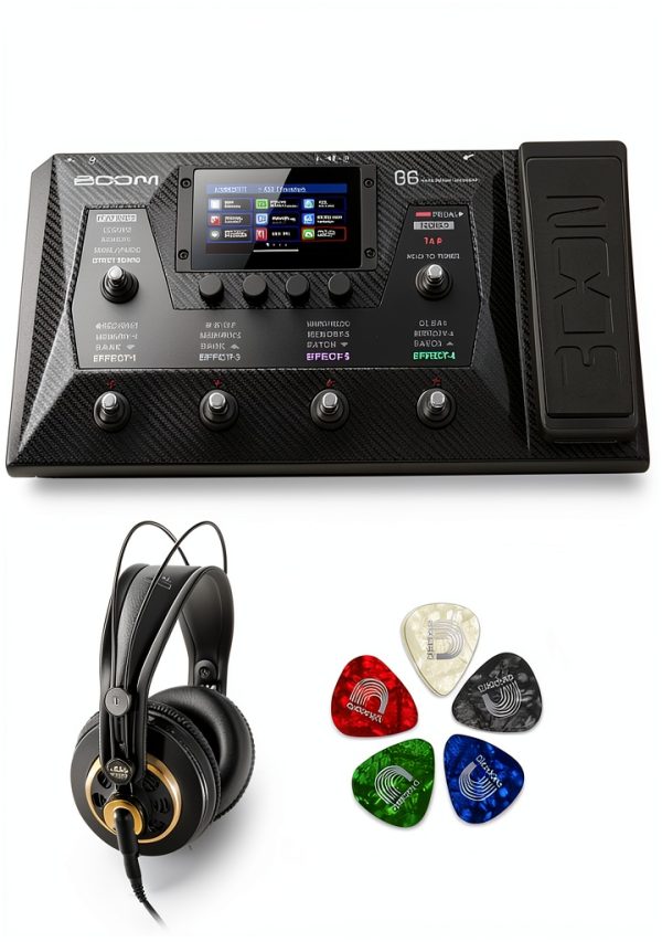 Zoom G5 Multi-Effects Processor with Integrated Pedal Board Black-0