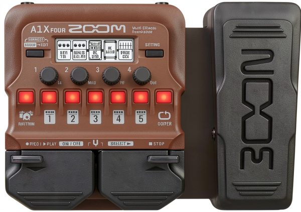 A1 FOUR Processor Pedal Black Acoustic Effects with Loop Recorder-5