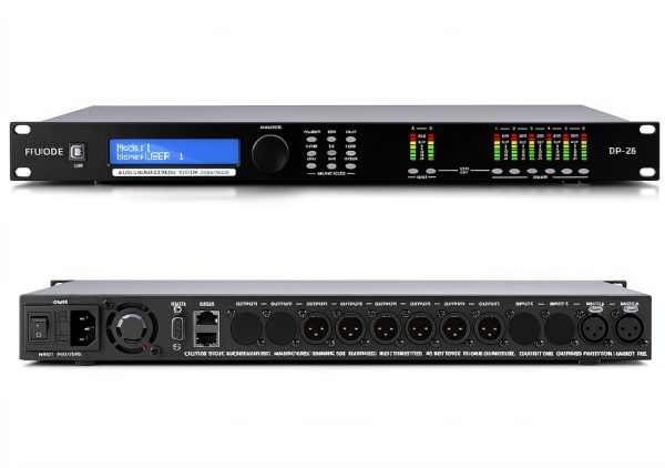DP-26 Black 1U Rack-Mount Audio Processor with USB RS485 Interface-0