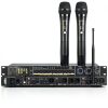 REV3900 Black Karaoke Dual‑Mic with Anti‑Howling and Bluetooth-4