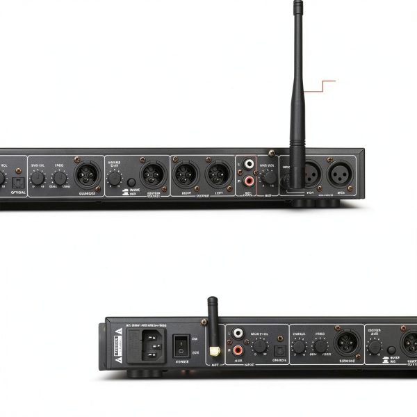 Dual Microphone Karaoke Processor REV3900-M Black Metal-2