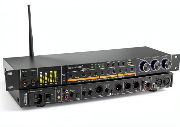 Dual Microphone Karaoke Processor REV3900-M Black Metal-0