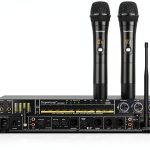 REV3900 Black Karaoke Dual‑Mic with Anti‑Howling and Bluetooth-0