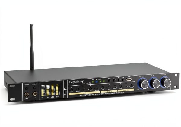 Dual Microphone Karaoke Processor REV3900-M Black Metal-8