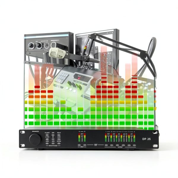 DP-26 Black 1U Rack-Mount Audio Processor with USB RS485 Interface-7