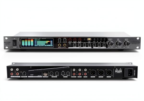 FX8-PRO Karaoke Audio Pre‑effector USB Mixer with LCD Screen Black-6