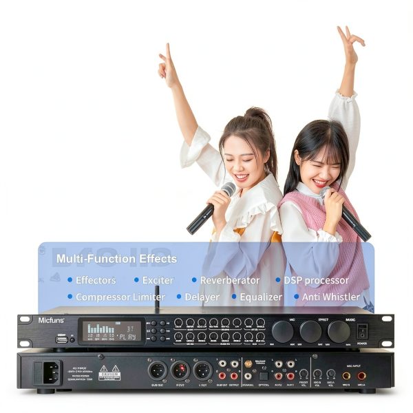 ProSound Digital Prestage Effector Audio Processor Anti Howling-7