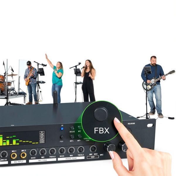 Kadjuh LD300 KTV Digital Pre-Stage Effector HD Screen Anti-Howling-3