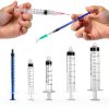 Glue Applicator Syringe with Blunt Tip Needle and Cap, for Liquid, Glue, Ink, Perfume, Lip Gloss Making-3