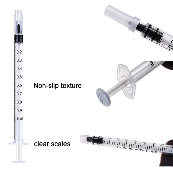 1ml Syringe Without Needle, 1ml Syringe for Liquids, Syringes for Scientific Labs, Measuring Liquids, Feeding Pets, 12 Pack Packaged-2