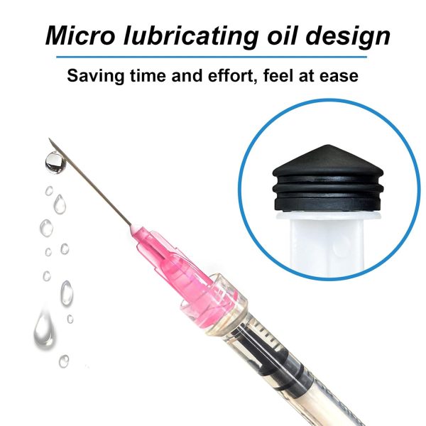 100pcs 1ml 29G 1/2 in for Disposable lab Utensils,Refilling Liquids | 1cc 29 ga 1/2 in Luer Lock Dispensing Industrial Scientific Accessories,Individually Packed ,Removable, Plastic-3