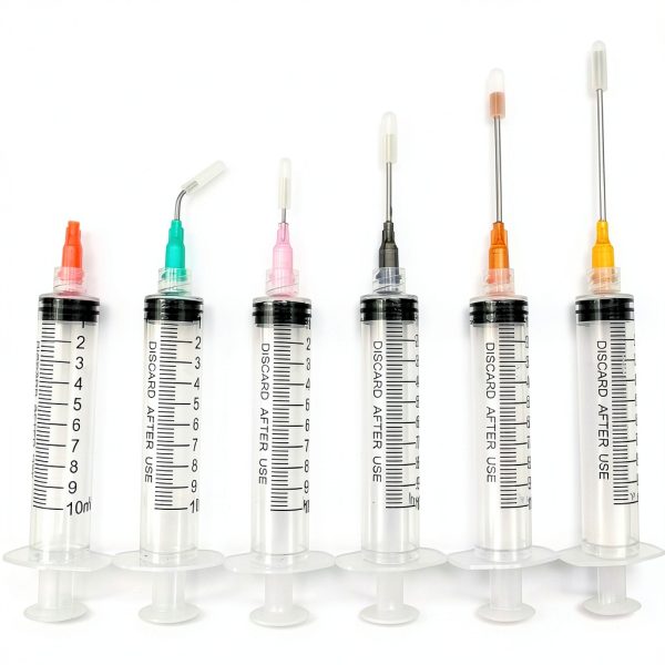 Glue Applicator Syringe with Blunt Tip Needle and Cap, for Liquid, Glue, Ink, Perfume, Lip Gloss Making-8