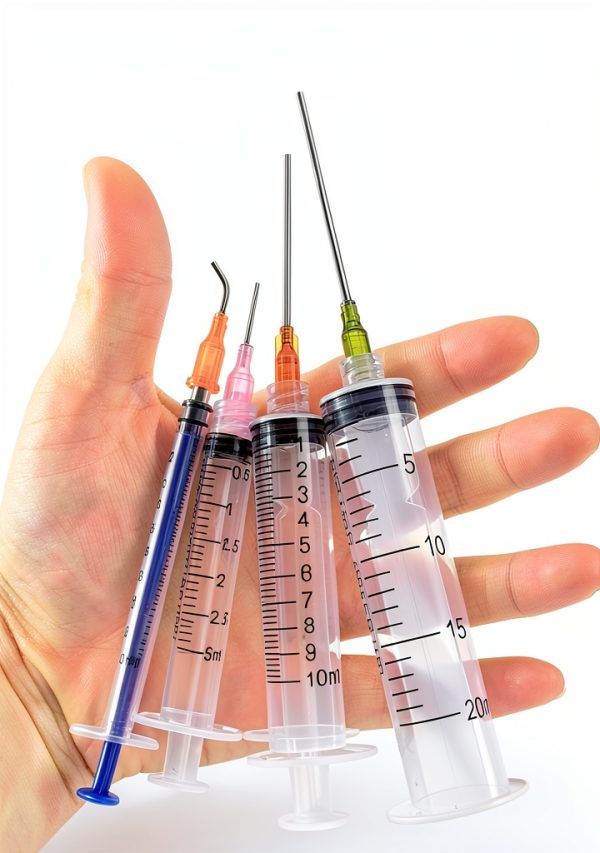 Glue Applicator Syringe with Blunt Tip Needle and Cap, for Liquid, Glue, Ink, Perfume, Lip Gloss Making-1