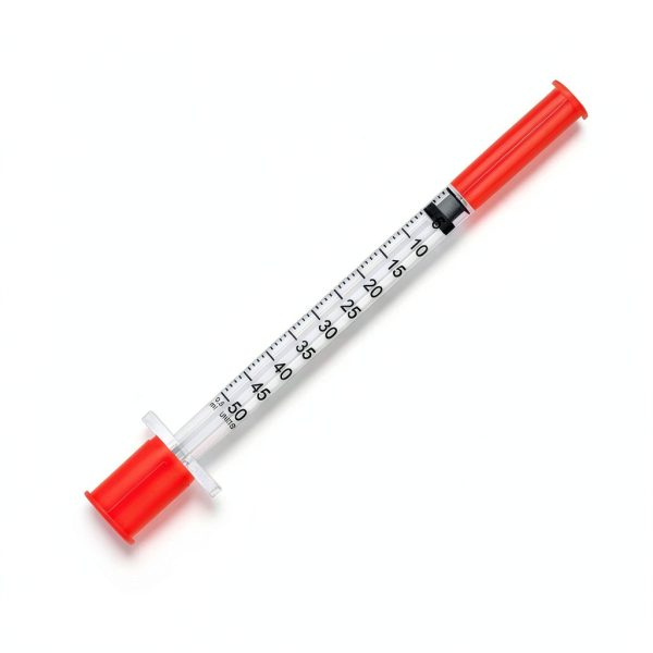 0.5ml Syringe with Needle,31G 0.5cc 5/16 Inch 8mm Needle and Syringe,Individually Wrapped,Pack of 30-1