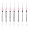 100pcs 1ml 29G 1/2 in for Disposable lab Utensils,Refilling Liquids | 1cc 29 ga 1/2 in Luer Lock Dispensing Industrial Scientific Accessories,Individually Packed ,Removable, Plastic-0