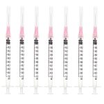 100pcs 1ml 29G 1/2 in for Disposable lab Utensils,Refilling Liquids | 1cc 29 ga 1/2 in Luer Lock Dispensing Industrial Scientific Accessories,Individually Packed ,Removable, Plastic-0