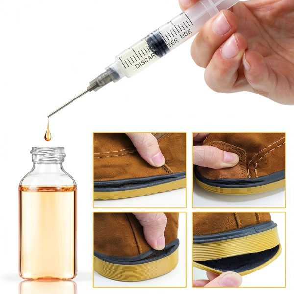 Glue Applicator Syringe with Blunt Tip Needle and Cap, for Liquid, Glue, Ink, Perfume, Lip Gloss Making-5
