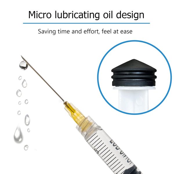 30pcs 3ml/cc 25G 1.5 inch (38mm) Luer Lock for Industrial Scientific Accessories, Refilling Liquid, Individually Wrapped-3