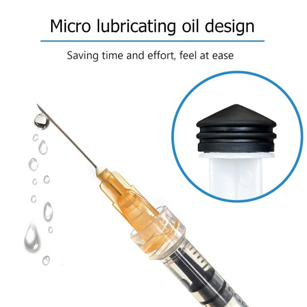 100pcs 1ml 25G x 5/8 inch Scientific Accessories, Refilling Liquids | 1cc 25g 5/8 inch 16mm Individually Wrapped, Lab Sample Injections, Disposable Luer Lock, Dispensing Supplies, Thick-3