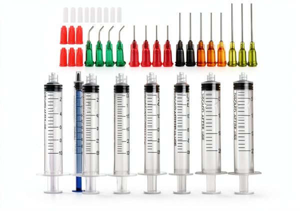 Glue Applicator Syringe with Blunt Tip Needle and Cap, for Liquid, Glue, Ink, Perfume, Lip Gloss Making-0